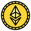 Ethereum-Münze  Symbol