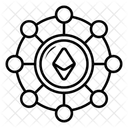 Ethereum Networking Future Technology Smart Contract Execution Icon