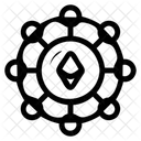 Ethereum Networking Future Technology Smart Contract Execution Icon