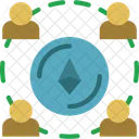 Ethereum-Netzwerk  Symbol