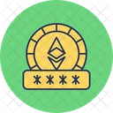 Ethereum Password Security Shield Icon