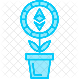 Ethereum plant pot  Icon