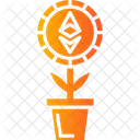 Ethereum plant pot  Symbol