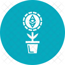 Ethereum plant pot  Icon