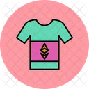 Ethereum T Shirt Werbung Hemd Icon