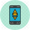 Telefono Inteligente Ethereum Metaverso Digital Icon