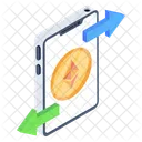 Ethereum Transaction Ethereum Transfer Money Transfer Icône