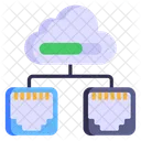 Network Ports Cloud Ports Ethernet Ports Icon