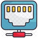 Ethernet Network  Icon