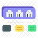Ethernet Ports Network Ports Cable Port Icon