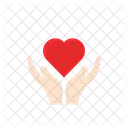 Ethically Sourced Heart In Hands Organic Icon