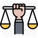 Hand Scales Law Icon