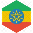 Ethiopia Flag World Icon