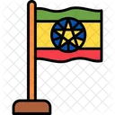 에티오피아 국가 국기 아이콘