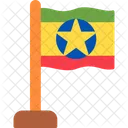 에티오피아 국가 국기 아이콘