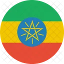 Ethiopia Flag World Icon