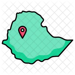 Ethiopia map  Icon