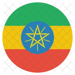 Ethiopie Flag Icône