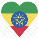 Ethiopie Drapeau Icône