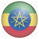 Ethiopie Drapeau Icône