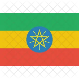 Ethiopie Flag Icône