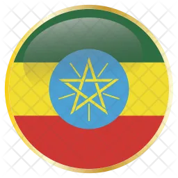 Ethiopie Flag Icône