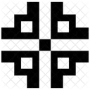 Ethnische Grenze Stammessymbol Stammesmuster Symbol