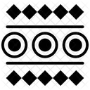 Ethnische Grenze Stammessymbol Stammesmuster Symbol