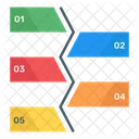 Etikettendiagramm Etikettengraph Moderne Infografik Symbol