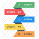 Etikettendiagramm Etikettengraph Moderne Infografik Symbol