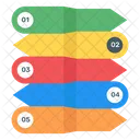 Etikettendiagramm Etikettengraph Moderne Infografik Symbol