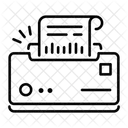 Etikettendruck Drucker Gerat Symbol