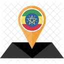 Etiopia Bandera Icono