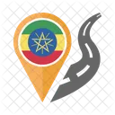 Etiopia Bandera Icono