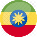 Etiopia Bandera Pais Icono