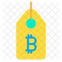 Etiqueta Bitcoin Etiqueta Etiqueta De Precio Icono