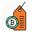 Etiqueta bitcoin  Icono