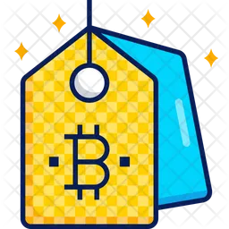 Etiqueta bitcoin  Icono