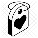 Etiqueta del corazón  Icono