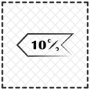Etiqueta de desconto  Ícone