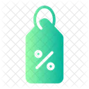 Etiqueta de descuento  Icono