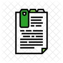 Marcador Guias Lista Ícone
