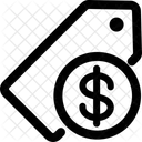 Etiqueta Insignia O Etiqueta Financiera Icono
