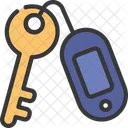 Etiqueta Clave Llave Llave De Habitacion Icono
