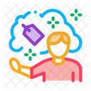 Humano Sueno Etiqueta Icono