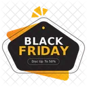 Etiqueta de vendas da Black Friday  Ícone