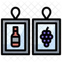 Etiqueta de vino  Icono