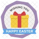 Insignia De Feliz Pascua Emblema De Pascua Logotipo De Pascua Icono