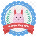 Insignia De Feliz Pascua Emblema De Pascua Logotipo De Pascua Icono