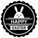Insignia De Feliz Pascua Emblema De Pascua Logotipo De Pascua Icono